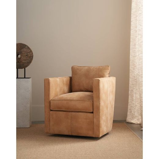 Picture of Rothko Leather Swivel Chair